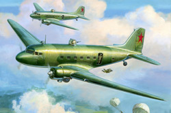 Soviet transport plane LI-2 1942-1945